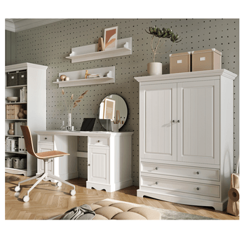 Šatníková skriňa BELLU biela 1