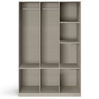 Šatníková skriňa BENETT dub sonoma, 3 dvere, 6 zásuviek 2