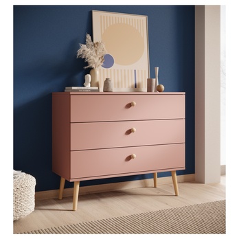 Komoda BENI ružová 1