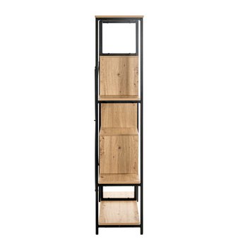 Regál BENNY II dub/čierna 2