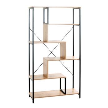 Regál BENNY II dub/čierna 3