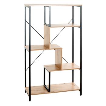 Regál BENNY dub/čierna 2