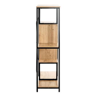 Regál BENNY dub/čierna 3