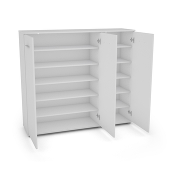 Skrinka na topánky BENY 3D biela 1