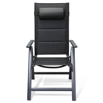 Záhradná stolička BEREN 2 antracitová, sada 2 ks 2