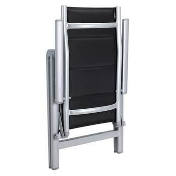 Záhradná stolička BEREN 2 strieborná/čierna, sada 2 ks 3