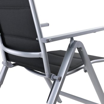 Záhradná stolička BEREN 2 strieborná/čierna, sada 2 ks 6