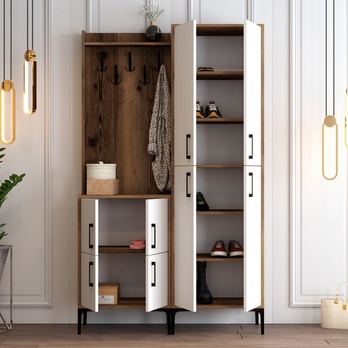 Predsieňová zostava BERLIN 2 orech/biela 3