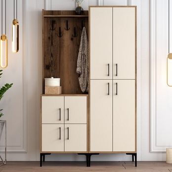 Predsieňová zostava BERLIN 2 krémová/orech 2