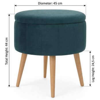 Taburet BERLIN 2 tmavozelená 6