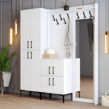 Predsieňová zostava BERLIN 3 biela 1