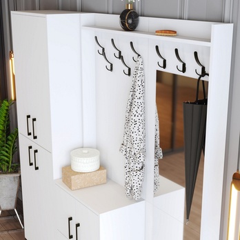 Predsieňová zostava BERLIN 3 biela 4