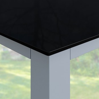 Záhradný stôl BERN 1 strieborná/čierna 2