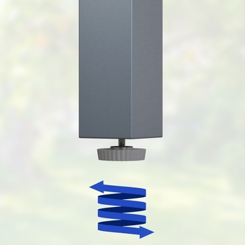 Záhradný stôl BERN 1 strieborná/čierna 3