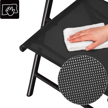 Záhradná stolička BERN 2 antracitová, sada 2 ks 4