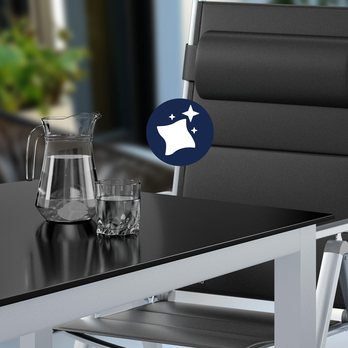 Záhradná zostava BERN 5 strieborná/čierna 4