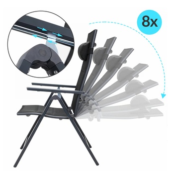 Záhradná zostava BERN 5 antracitová/čierna 2