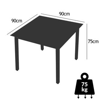 Záhradná zostava BERN 5 antracitová/čierna 5