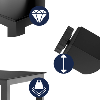 Záhradný stôl BERN 6 antracitová 2