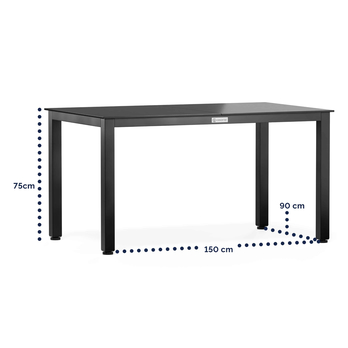 Záhradný stôl BERN 6 antracitová 4