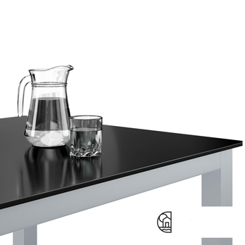 Záhradný stôl BERN 6 strieborná/čierna 2