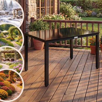 Záhradný stôl BERN 6 antracitová 1