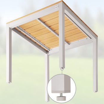 Záhradná zostava BERN svetlosivá/prírodná 12