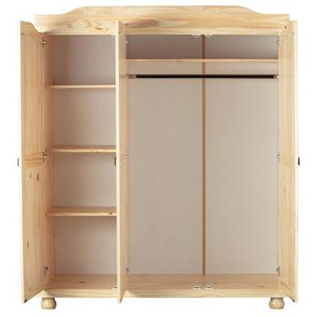 Šatníková skriňa BERNIAN II borovica, šírka 150 cm 2