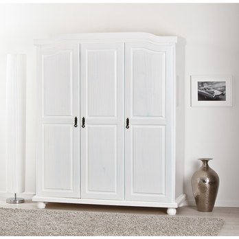Šatníková skriňa BERNIAN II biela, šírka 150 cm 1