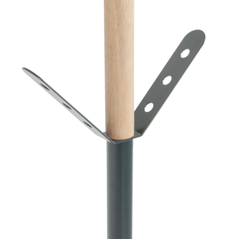 Stojanový vešiak BERNIE antracitová/prírodná, výška 175 cm 2