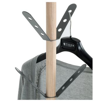 Stojanový vešiak BERNIE antracitová/prírodná, výška 175 cm 3