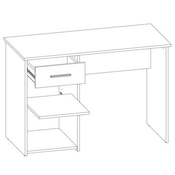 Písací stôl BERNO 1 antracitová 3