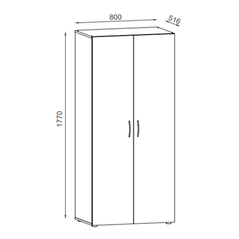 Šatníková skriňa BERNO 5 antracitová 2