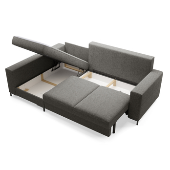 Sedacia súprava BERRY ľavá, tmavosivá 1