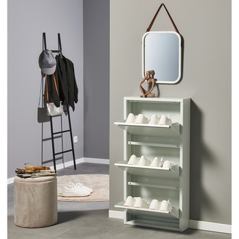 Skrinka na topánky BERT 1 biela 6