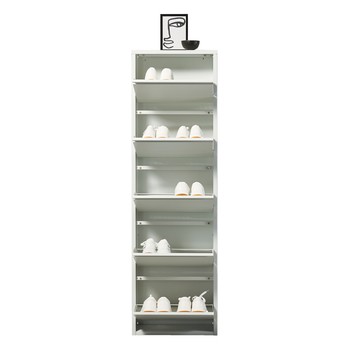 Skrinka na topánky BERT 3 biela 5