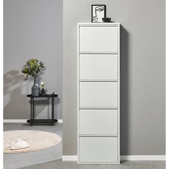 Skrinka na topánky BERT 3 biela 6