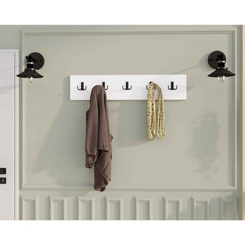 Nástenný vešiak BESLI biela 1