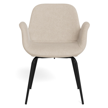 Jedálenská stolička BETH piesková/matná čierna 1