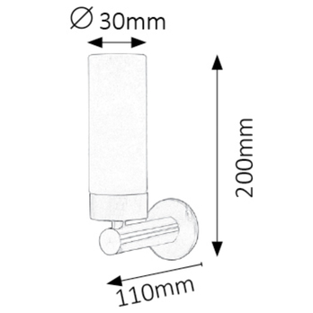 Kúpeľňové LED svietidlo BETTY bronzová/biela 2