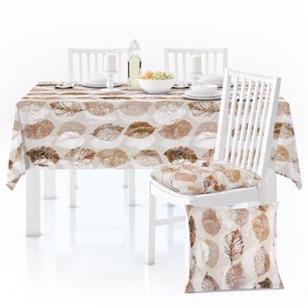 Obrus BÉŽOVÉ LISTY 120x140 cm 2