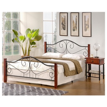 Posteľ BIANA čierna/čerešňa, 140x200 cm 1