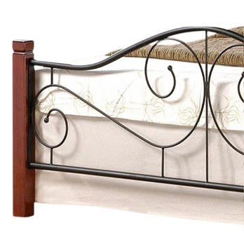 Posteľ BIANA čierna/čerešňa, 140x200 cm 2