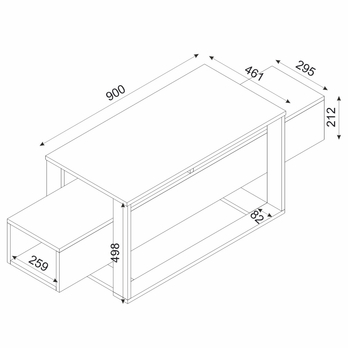 TV komoda BIANCO čierna/zlatá 7