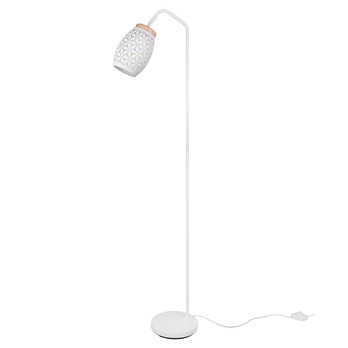 Stojacia lampa BIDAR biela/prírodná 3