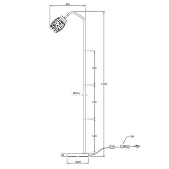 Stojacia lampa BIDAR hnedá/prírodná 4
