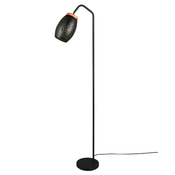 Stojacia lampa BIDAR čierna/prírodná 2