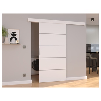 Posuvné dvere BIELLA 106 biela, 106x205 cm 1