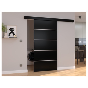 Posuvné dvere BIELLA 106 čierna, 106x205 cm 1