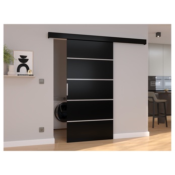Posuvné dvere BIELLA 76 čierna, 76x205 cm 1